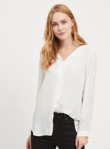 White Long Sleeve Blouse VILA Lucy - Ladies #725305