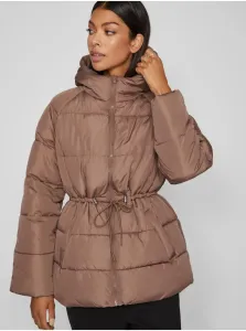 Women's Winter Quilted Brown Jacket VILA Vileana - Women #2864941