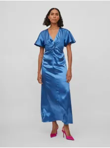 Blue Ladies Satin Maxi-dress VILA Sittas - Ladies #1455370