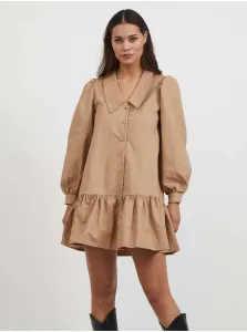 Light Brown Shirt Dress VILA Eve - Women #115868
