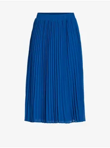 Blue Pleated Skirt for Women VILA Moltan - Ladies #2599856