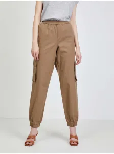 Brown trousers with pockets VILA Allo - Ladies #914373