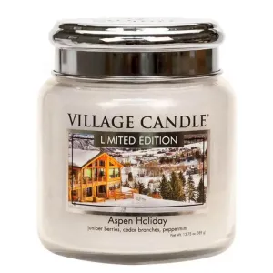 Village Candle Candela profumata in vetro Vacanze in montagna (Aspen Holiday) 389 g