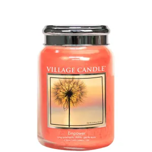 Village Candle Candela profumata in vetro Empower 602 g