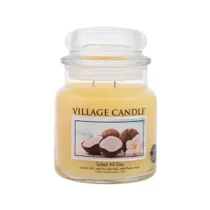 Village Candle Candela profumata in bicchiere Giornata in spiaggia (Soleil All Day) 389 g