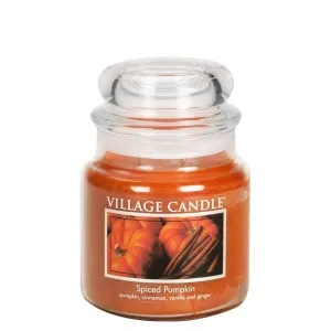 Village Candle Candela profumata in vetro Spiced Pumpkin 397 g