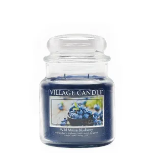 Village Candle Candela profumata in vetro Mirtillo selvatico (Wild Maine Blueberry) 389 g