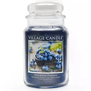 Village Candle Candela profumata in vetro Wild Maine Blueberry 602 g