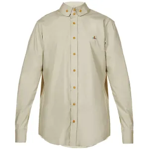 Vivienne Westwood Men's Double Button Shirt Beige - M BEIGE