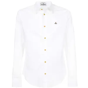 Vivienne Westwood Men's Organic Slim Shirt White - XXL WHITE