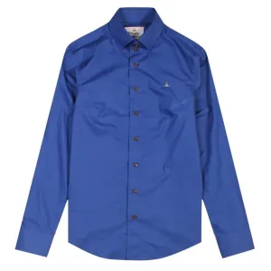 Vivienne Westwood Men's Three Button Shirt Blue - BLUE XL