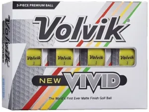 Volvik Vivid 2020 Golf Balls Yellow #54873