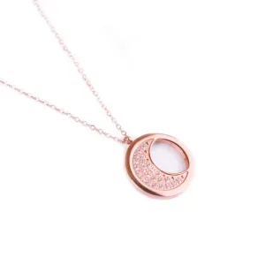 Vuch Collana placcata in oro rosa Rose gold moon