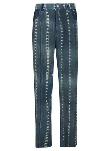 WALES BONNER - Jeans Miles Tie-dye In Denim #2222288