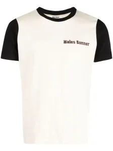 WALES BONNER - T-shirt In Cotone Con Logo #2761488