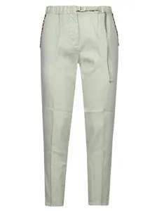 WHITE SAND - Pantalone Cropped In Misto Lino #1697798