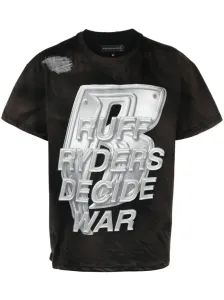 WHO DECIDES WAR BY EV BRAVADO - T-shirt In Cotone Stampata #2794025