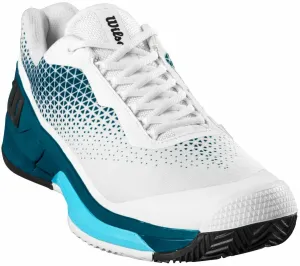 Wilson Rush Pro 4.0 Clay Mens Tennis Shoe White/Blue Coral/Blue Atoll 43 1/3 Scarpe da tennis del signore