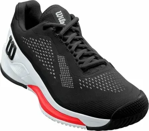 Wilson Rush Pro 4.0 Mens Tennis Shoe Black/White/Poppy Red 45 1/3 Scarpe da tennis del signore