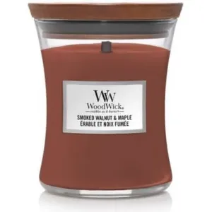 WoodWick Candela profumata vaso medio Smoked Walnut & Maple 275 g