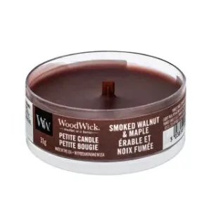 Woodwick Smoked Walnut & Maple candela profumata 31 g