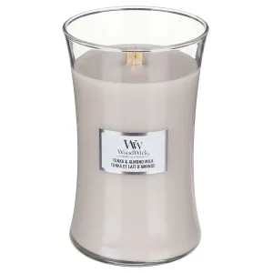 WoodWick Candela profumata vaso grande Tonka & Almond Milk 609,5 g