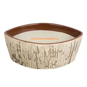 WoodWick Candela in vaso di ceramica decorativo barchetta Fireside 425,2 g