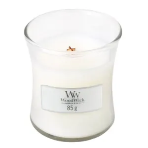 WoodWick Candela profumata vaso White Teak 85 g