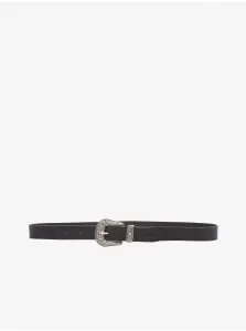 Black Women's Leather Belt Wrangler - Women #914132