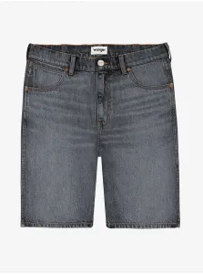 Grey Mens Denim Shorts Wrangler - Men #1751676