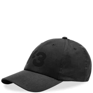 Y-3 Mens Black Logo Cap - One Size BLACK