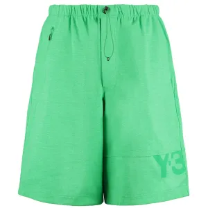 Y-3 Men's Logo Shorts Green - S GREEN