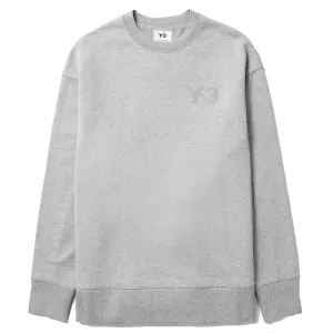 Y-3 Mens Chest Logo Sweater Grey - S GREY