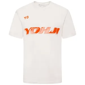Y-3 Mens Graphic Print T-shirt White - M