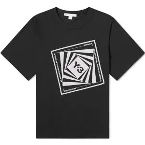 Y-3 Mens Optimistic Illusions T-shirt Black - L BLACK