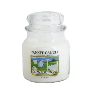 Yankee Candle Candela profumata Classic media Clean Cotton 411 g