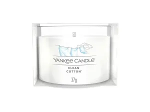Yankee Candle Candela votiva in vetro Clean Cotton 37 g