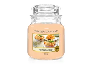Yankee Candle Candela aromatica media Classic Mango Ice Cream 411 g