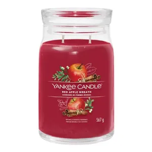 Yankee Candle Candela aromatica Signature in vetro grande Red Apple Wreath 567 g