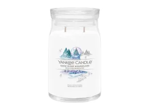 Yankee Candle Candela aromatica Signature in vetro grande Snow Globe Wonderland 567 g