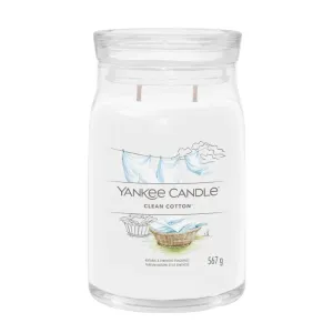 Yankee Candle Candela aromatica Signature tumbler grande Clean Cotton 567 g #1957371