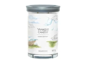 Yankee Candle Candela aromatica Signature tumbler grande Clean Cotton 567 g #3076620