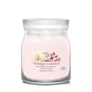 Yankee Candle Candela aromatica Signature tumbler media Pink Cherry & Vanilla 368 g