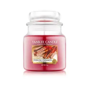 Yankee Candle Candela profumata Classic media Cannella scintillante (Sparkling Cinnamon) 411 g
