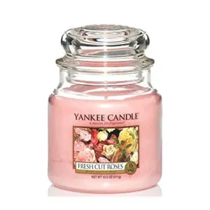Yankee Candle Candela profumata Classic media Fresh Cut Roses 411 g