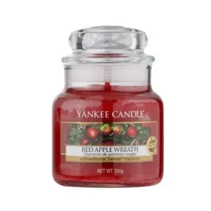 Yankee Candle Candela profumata Classic piccola Ghirlanda di mele rosse (Red Apple Wreath) 104 g