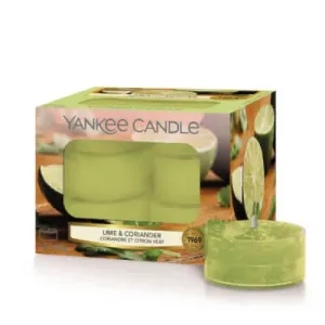 Yankee Candle Candele tealight profumate Lime & Coriander 12 x 9,8 g