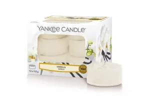 Yankee Candle Candele tealight profumate Vanilla 12 x 9,8 g