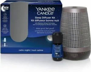 Yankee Candle Diffusore aromatico Calm Night Sleep Diffuser Kit