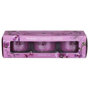 Yankee Candle Set di candele votive in vetro Wild Orchid 3 x 37 g
